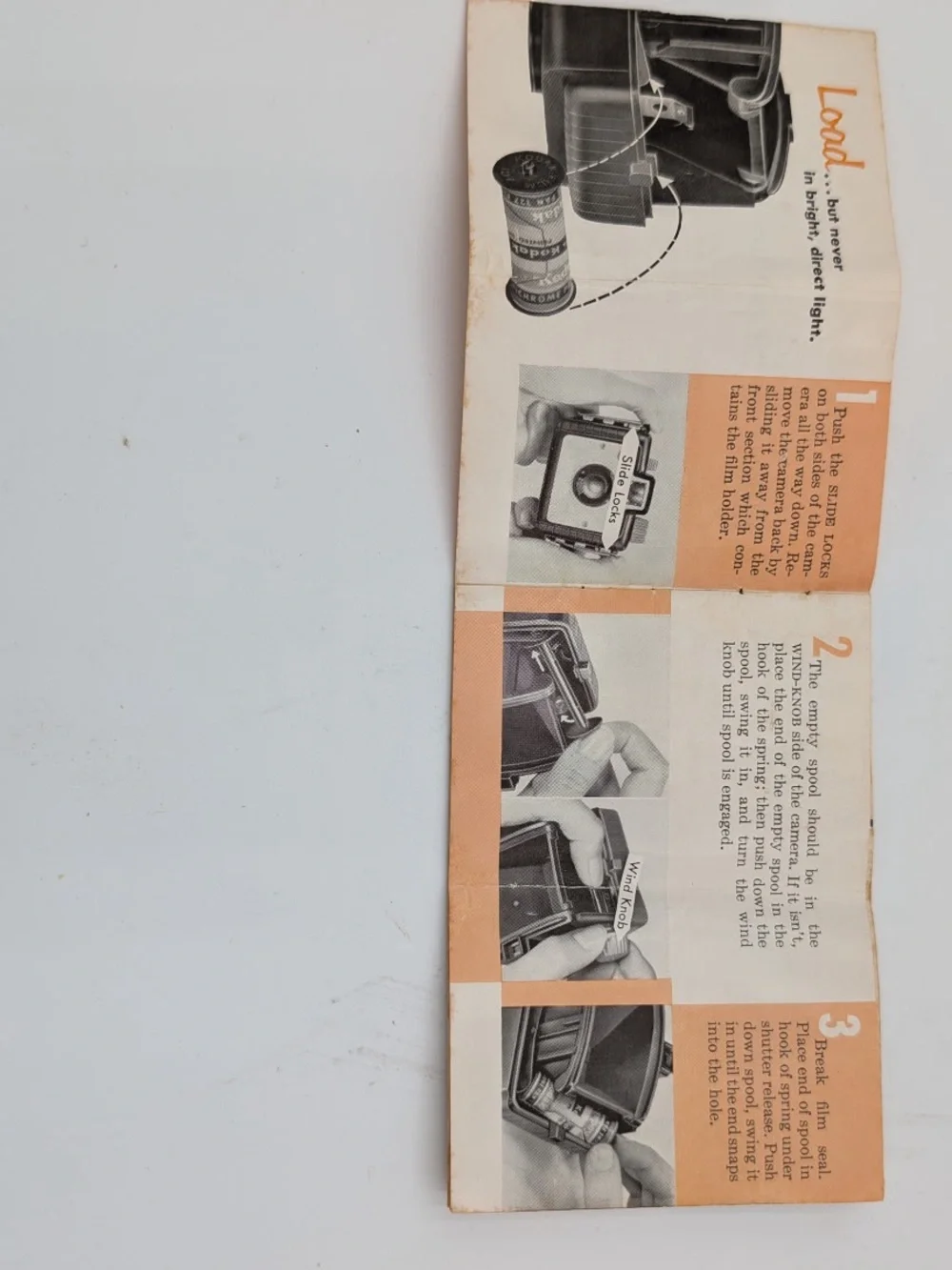 Kodak Brownie Bullet Camera in Black and Cream